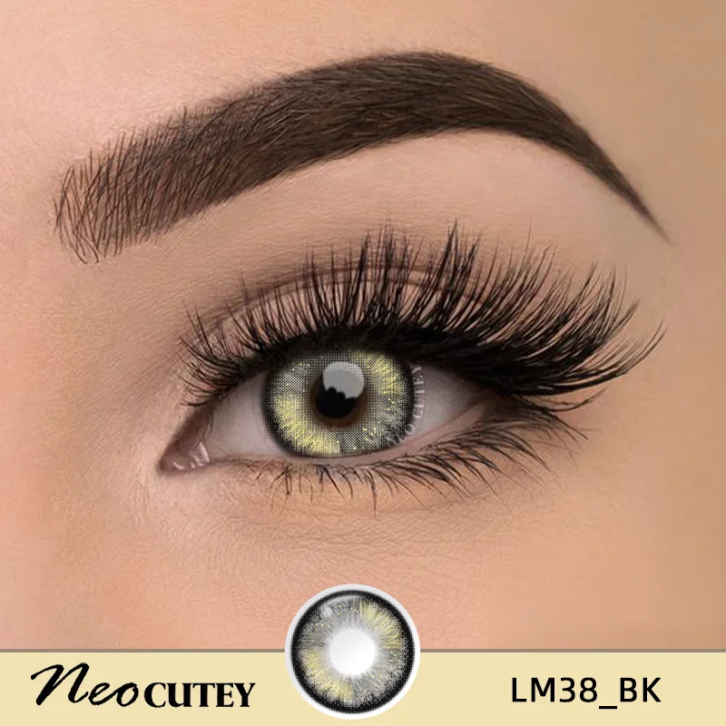 Korean Style Cosmetic Contact Lenses in Blue Black Gray Brown Eye Color for Yearly Use
