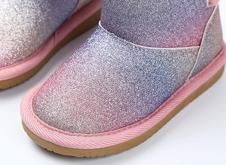 Custom Classic Winter Warm Indoor Outdoor Fluffy Bailey Bow Kids Boots Winter 2021