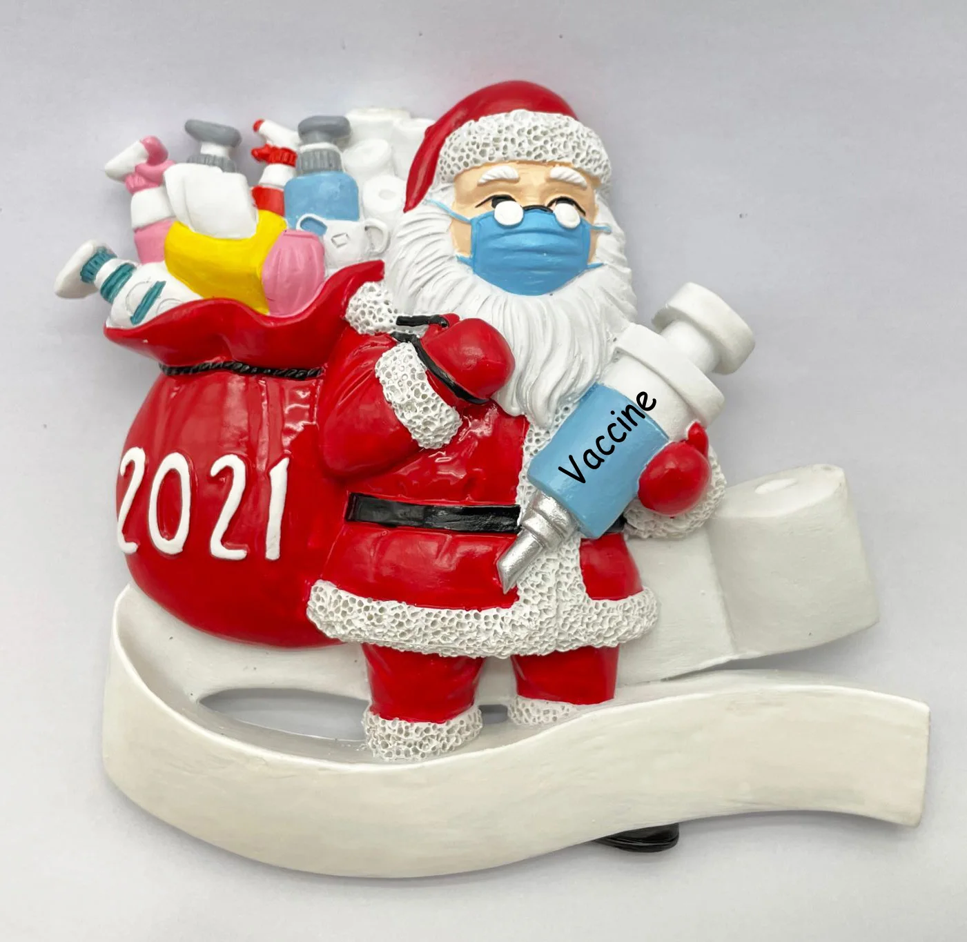 Survived Family Ornament Xmas Tree Ornaments 2021 Holiday Decorations DIY Name Personalized Tree Christmas Glitter Ornament