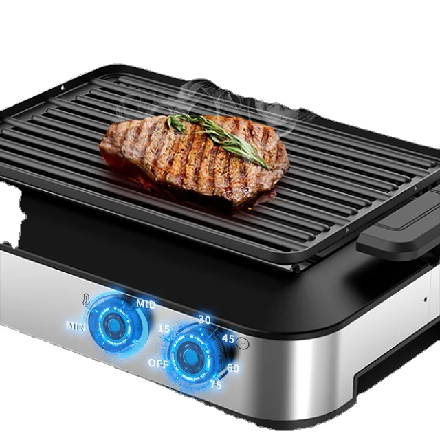 Indoor  electric barbecue grill Smokeless Vertical Professional Electric Kebab Oven Barbecue BBQ Grill