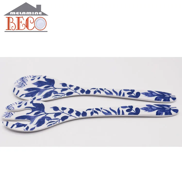 custom  melamine cheap plastic salad spoon and fork set price