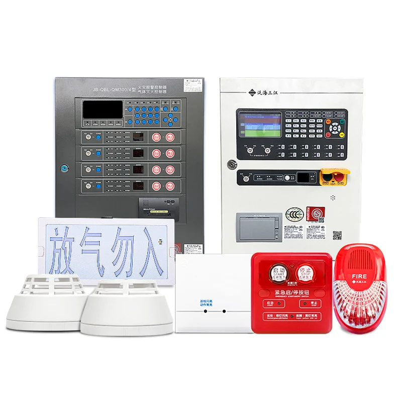 HOT Sale Loop Powered Addressable Gas Extinguisher Control Panel 4 Zones Gas Fire Extinguishing System