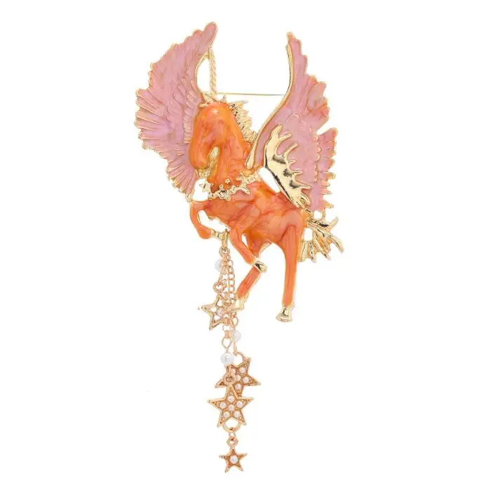 korean crystal brooch