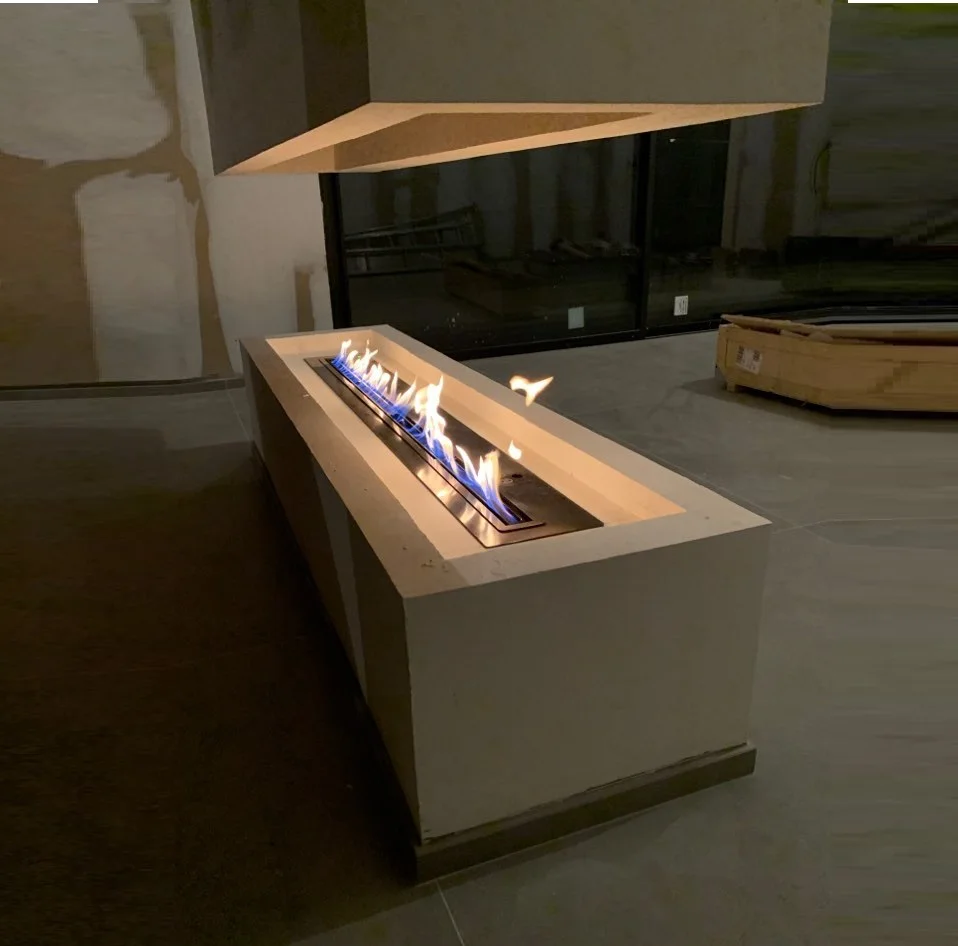 Hot Sale 72 inch ethanol fire place wifi ethanol fire place