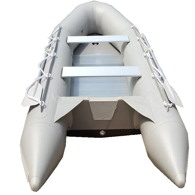 inflatable rubber fishing boat rowing boat with aluminum floor