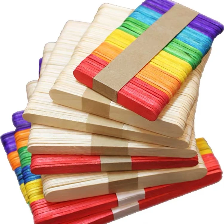 Ice cream set pretend play math color preschool learning educational wooden toy for Kids