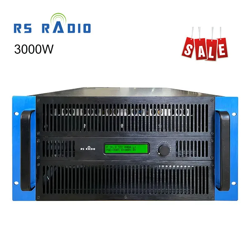 Free shipping professional 3000W fm transmitter 3KW fm transmitter for radio stations church