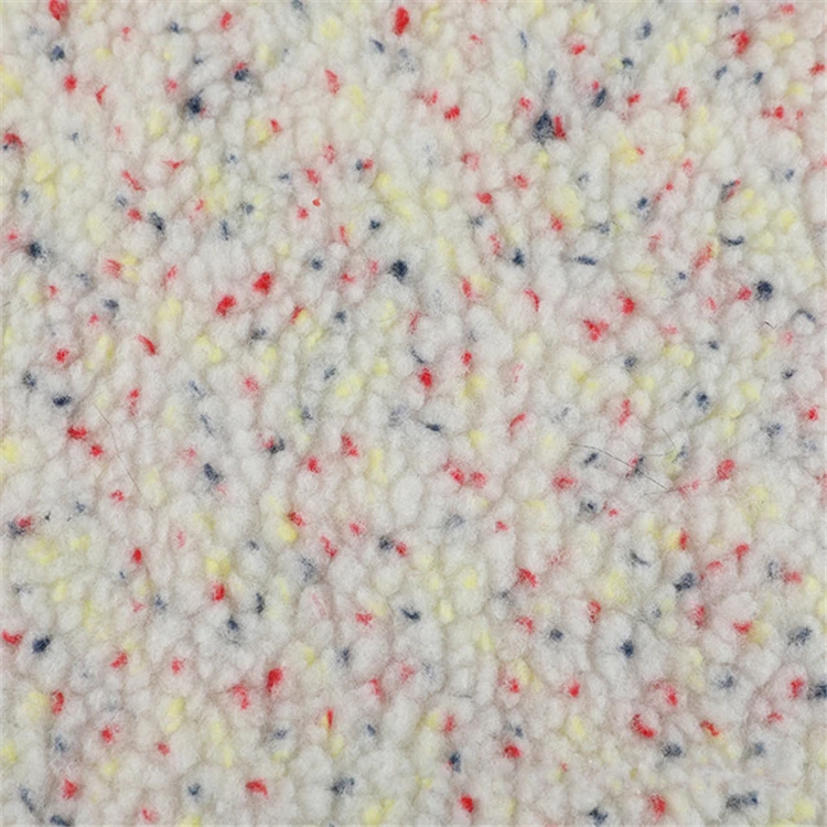 
New wholesale jacquard grain lamb cashmere autumn and winter home clothes Pajama sweater toy hometextile fabric 