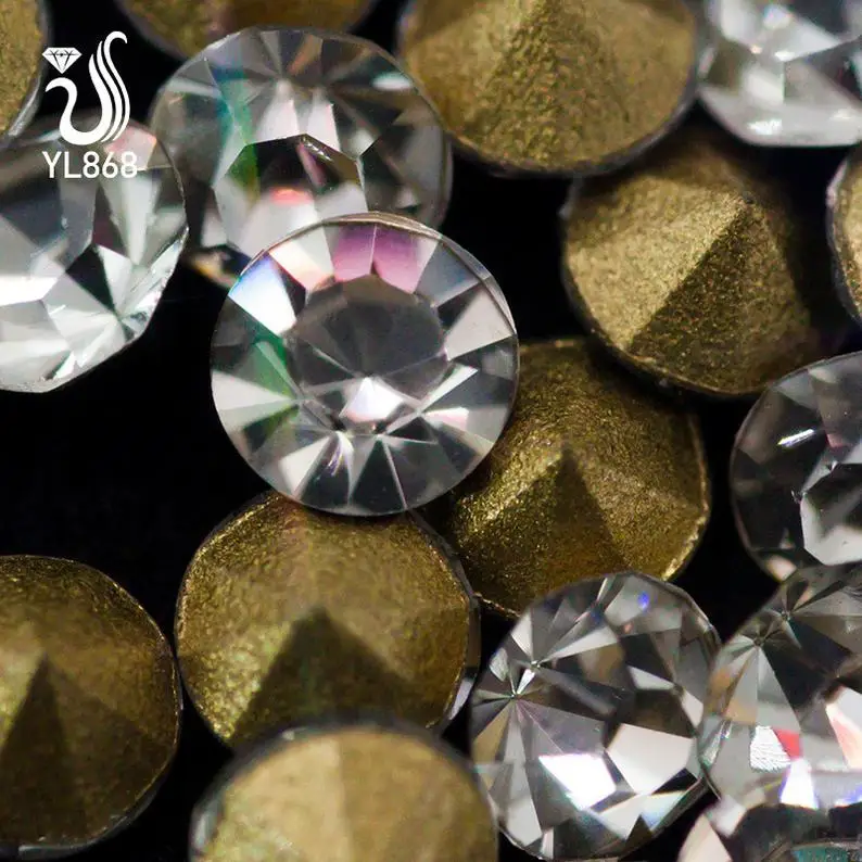 YALI On Roll Africa Design Template Wholesale Resin Custom Stretch Fabric Dress Hotfix For Sale Bulk Flat Back Glass Rhinestones