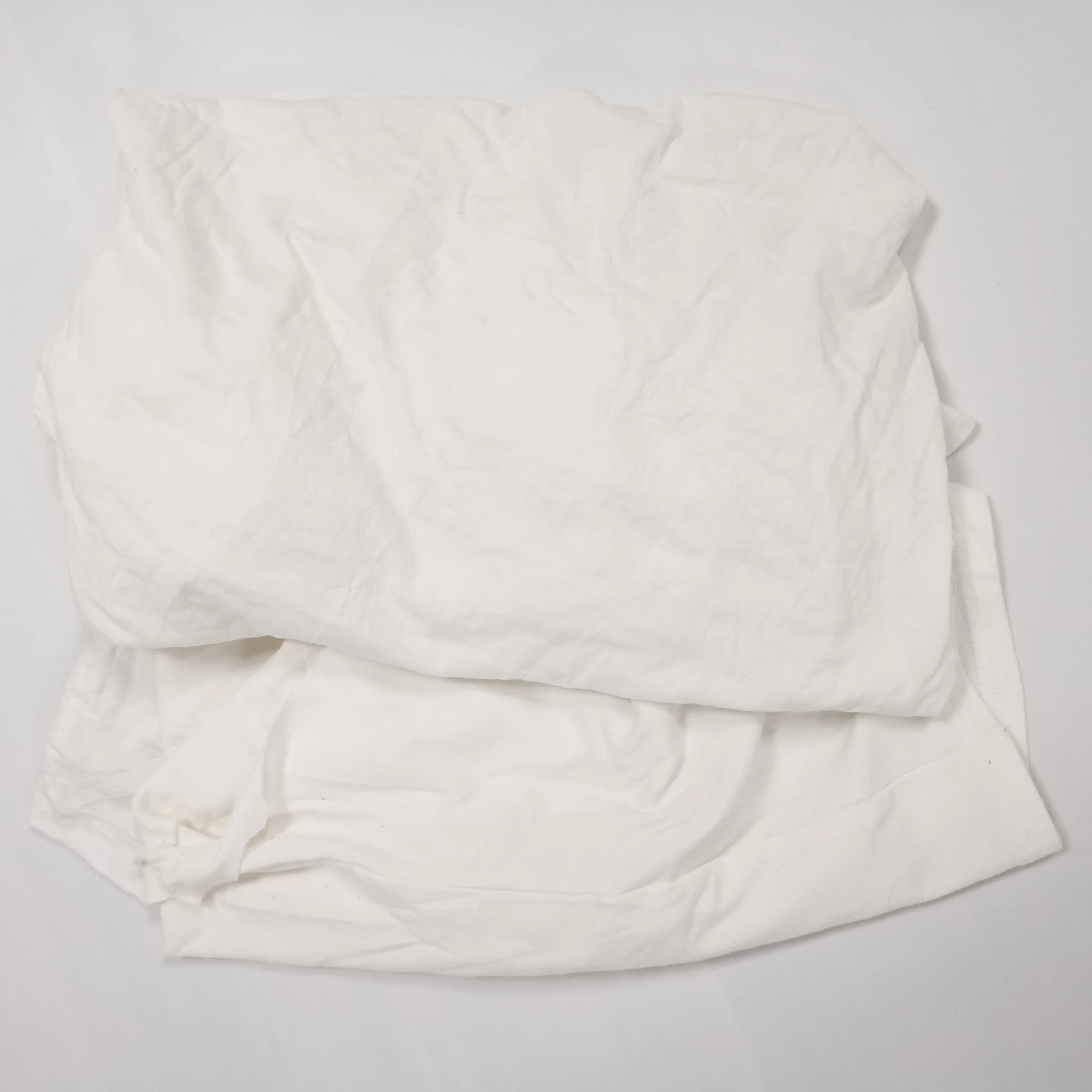 Recycled textile waste 10 kg 25 kg Bale of rags 95% cotton White T-shirt cotton rags