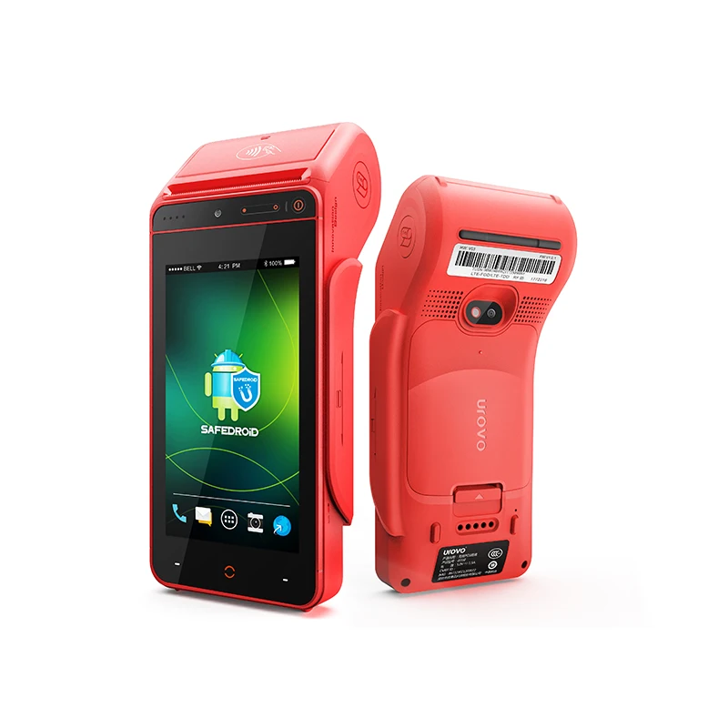 i9100 Android POS Terminal MSRcard IC Card Cash Register 5200mAh Retail Mobile POS System with Fingerprint