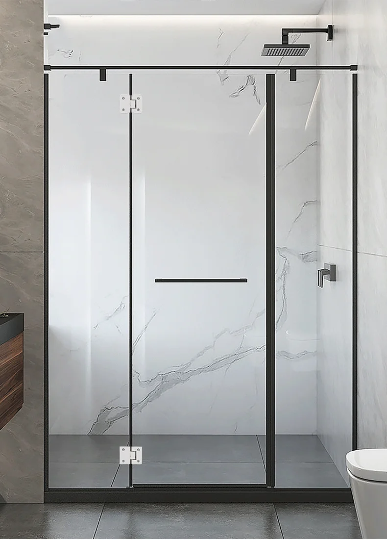 Hot Stainless Steel Handrail Joint Glass Clamp Radius Base Handrail Railing Connector Bathroom Shower Glass Clip