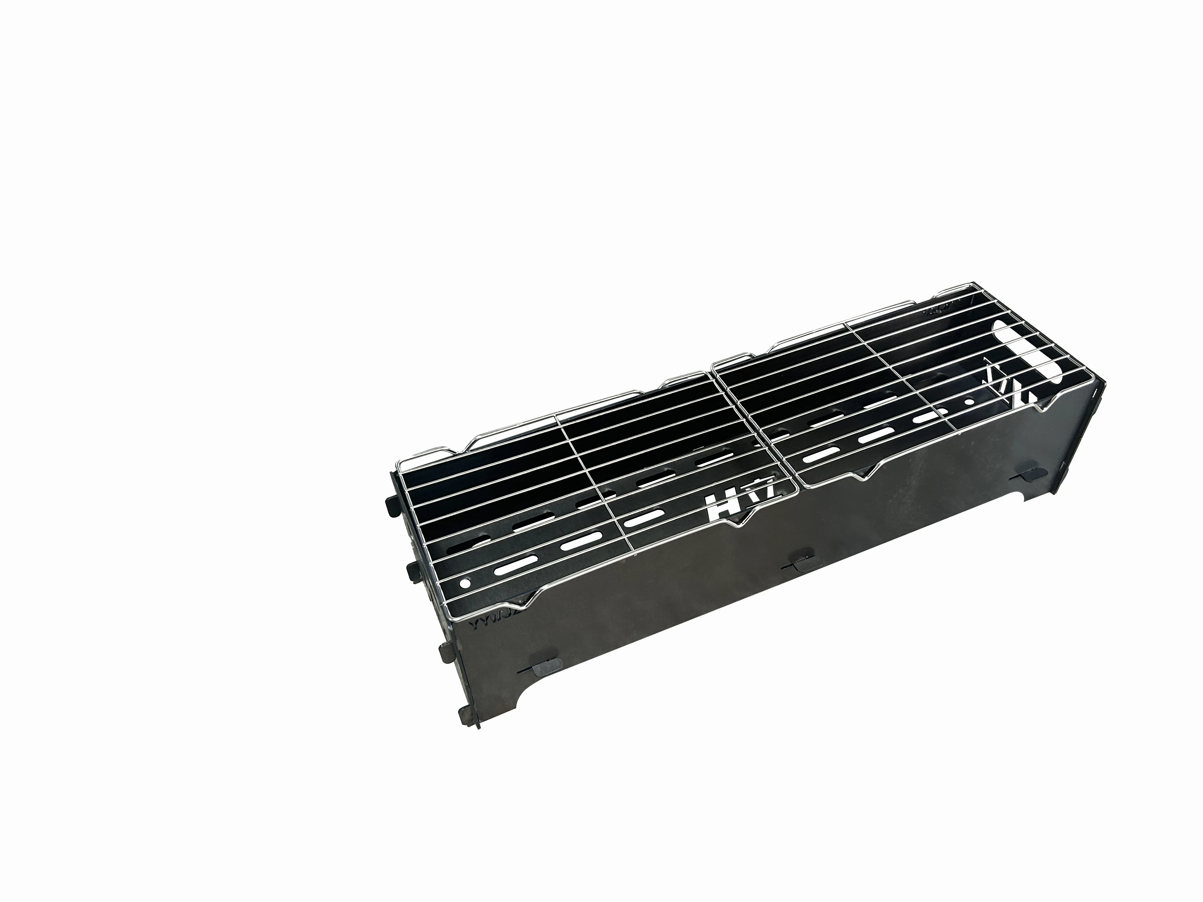 Portable Steel Iron Charcoal Grill  for Garden Cooking Folding Features for Roasting at Outdoor Parties