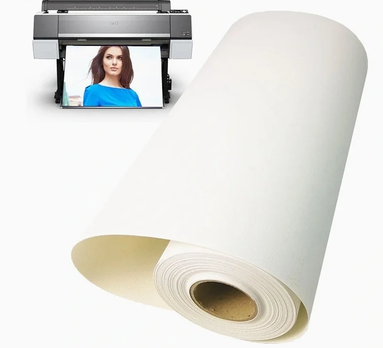 Factory Wholesale 240g 100% Polyester Water-based Waterproof Matte Printing Canvas For Wall Painting