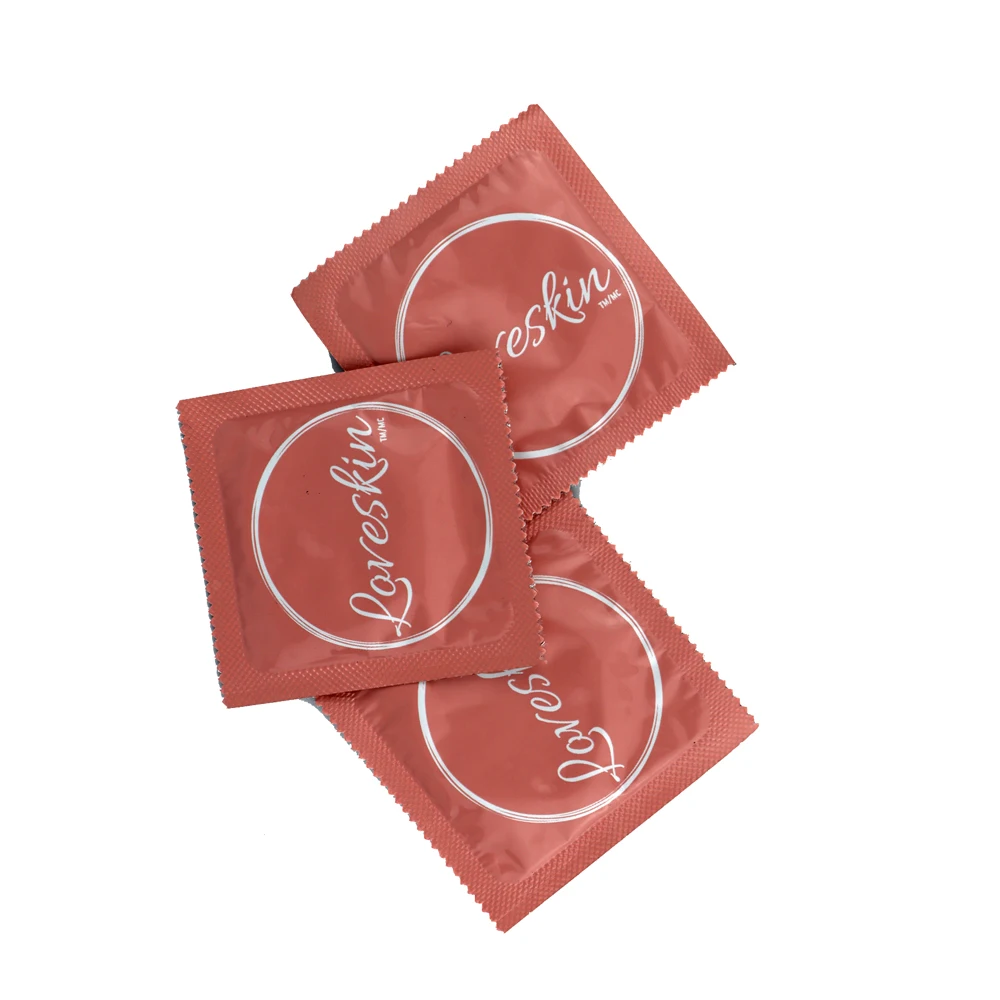 small condom with print designs
