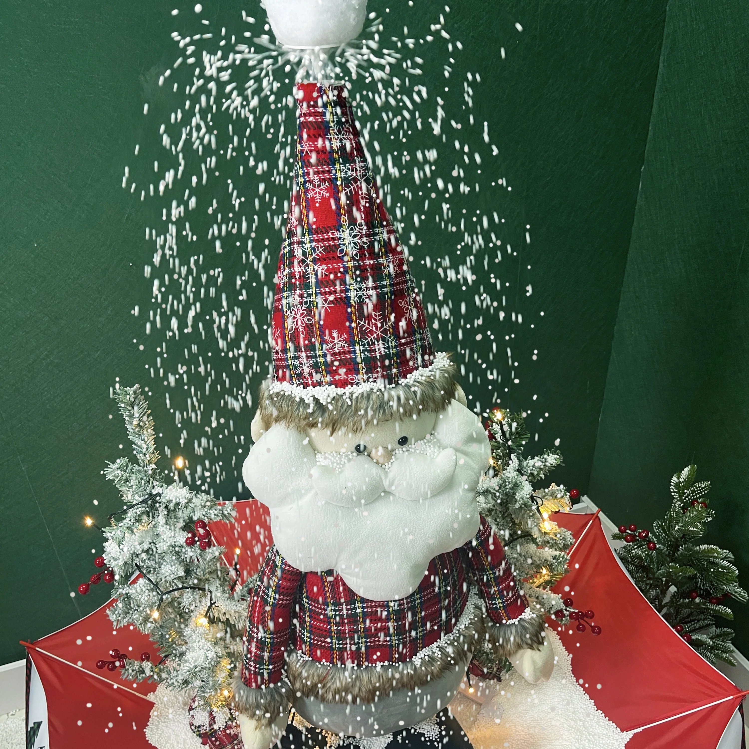 Xmas Home Decoration 120cm Christmas Tree Snow White Santa Clause Christmas Tree