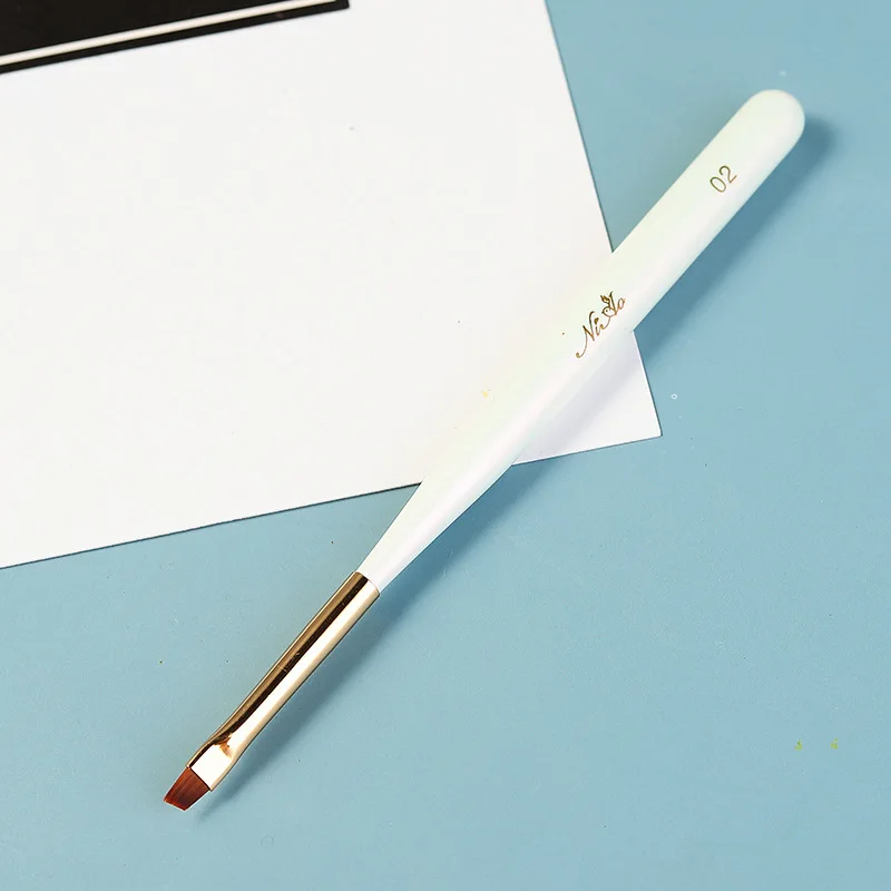 Nail Supplies Nylon Liner Nail Brushes,Wooden Handle Petal Drawing Nail Pens