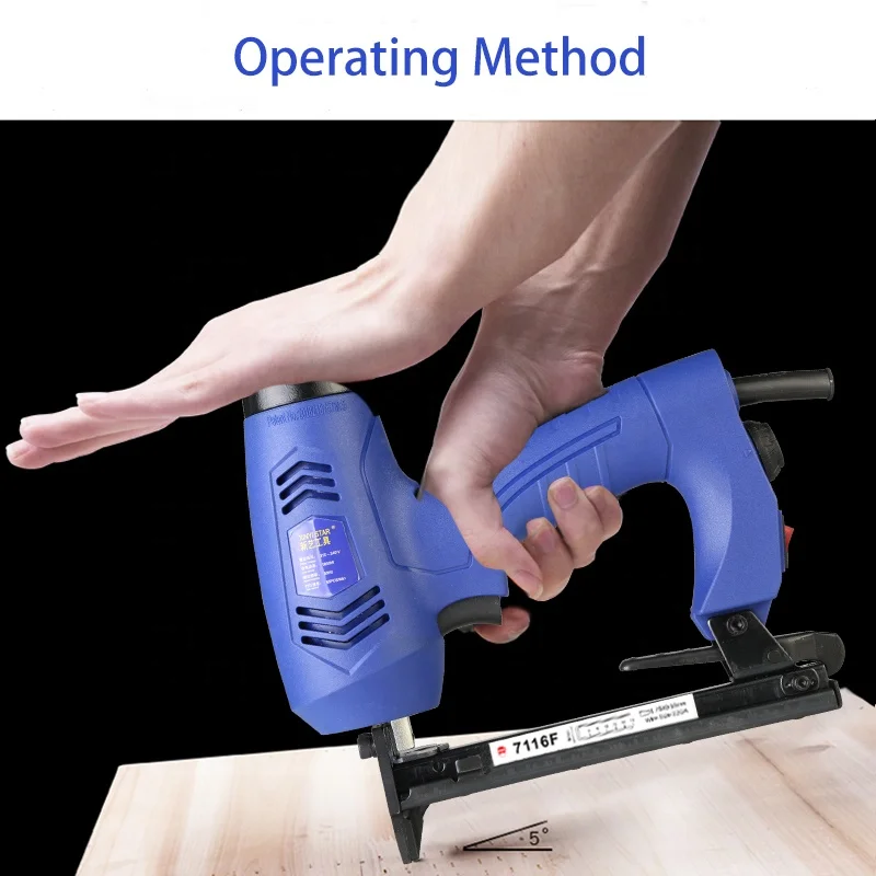 XINYI 7116F staples tacker AC electric stapler gun machine manual staple gun tacker