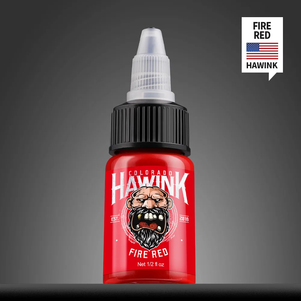 HAWINK Professional 14 Colors 15ml (1/2 oz) Tattoo Ink Permanent Makeup USA Import Tattoo Ink Permanent Pigment