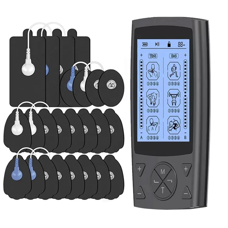 tens unit massage machine 24 Modes TENS Machine with Premium Electrode Electrode Pads Rechargeable home body massager TENS UNIT