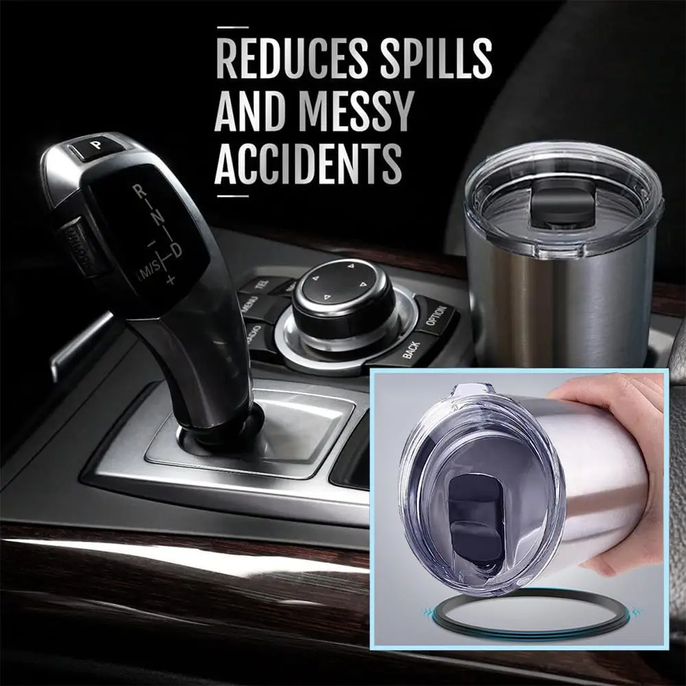 Replacement Yeti Tumbler Lid 20oz Magnetic Slider Replacement Spill Proof Effect Coffee Cup Lids with Magnetic Slider Switch