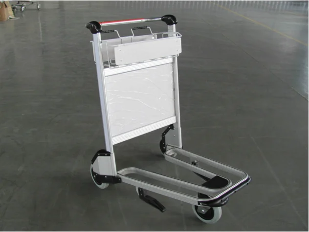 Airport trolley with break Aluminum/stainess steel luggage cart