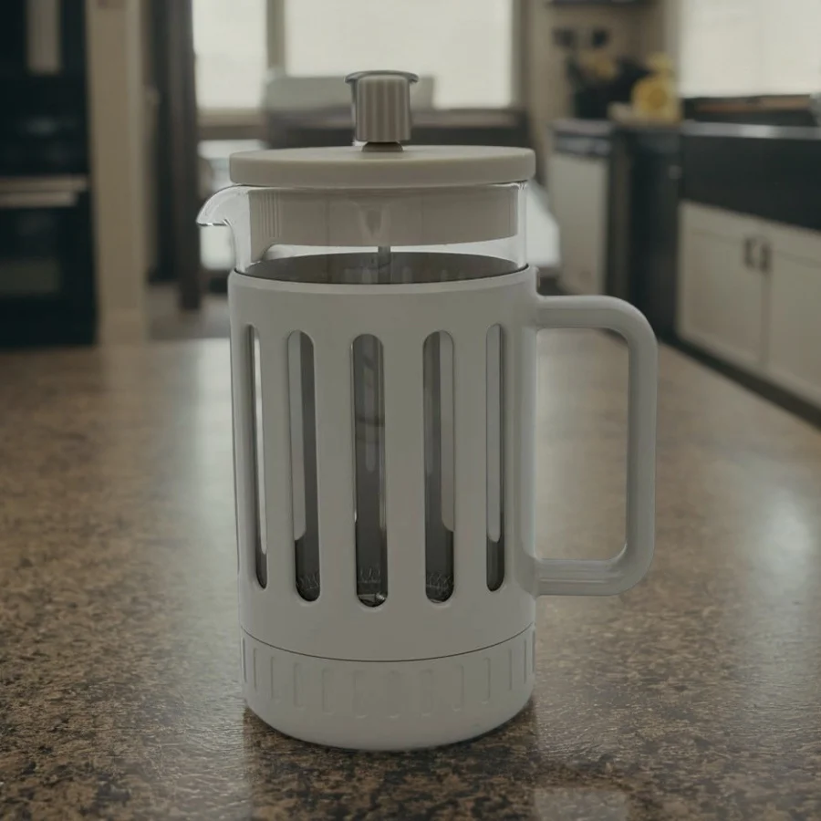 Direct Sales Plastic French Press Insulated Borosilicate Glass Portable French Press Coffee Maker