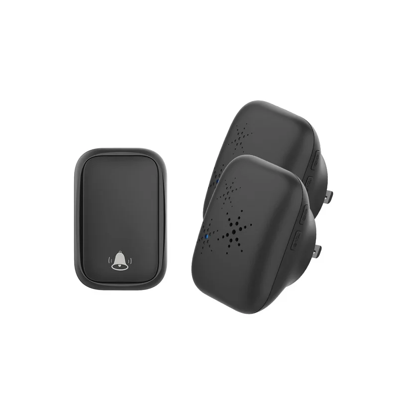 Беспроводной дверной звонок с вилкой Стандарта США ЕС Великобритании, автономный водонепроницаемый уличный дверной звонок, дверной звонок для дома, дверной звонок