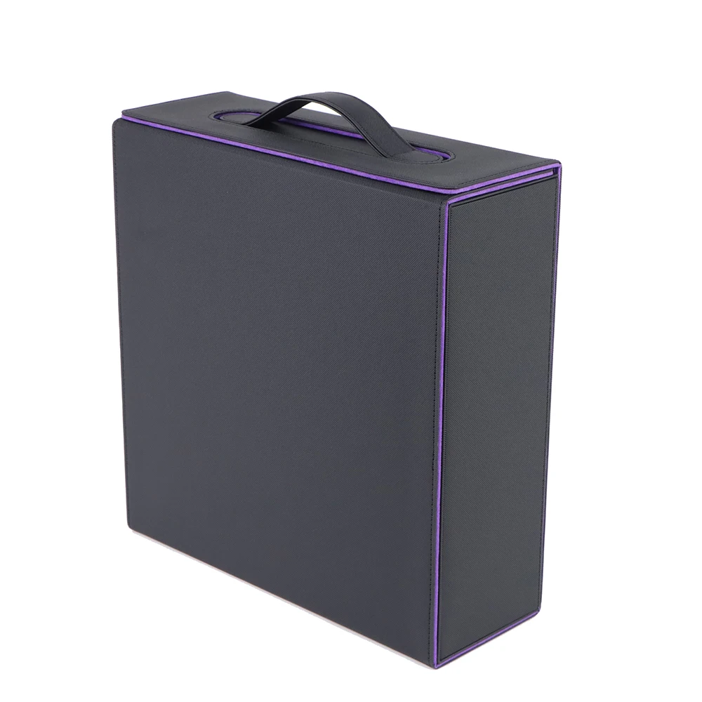 Wholesale 2000+ PU Leather Mtg Game Storage Yu-Gi-Oh Box Tcg Card Custom LOGO Portable Deck Box Leather Card Deck Box