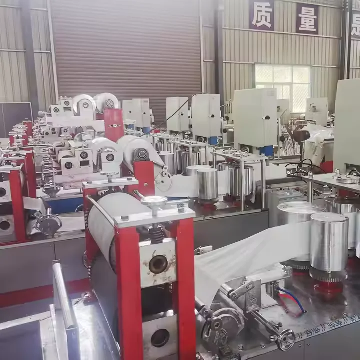 Factory Supply Fully Automatic Facial Soft Tissue Napkin Production Line Used Wood Pulp Toilet Paper Cut Making Machine