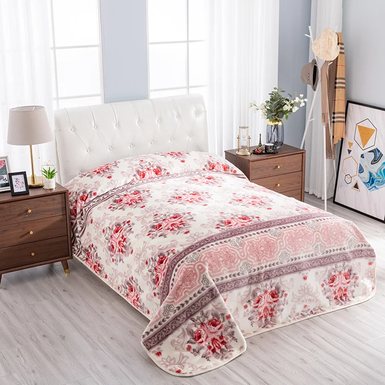 
King Size Mink Blankets Wholesale 1ply Raschel Mink Blanket Price 