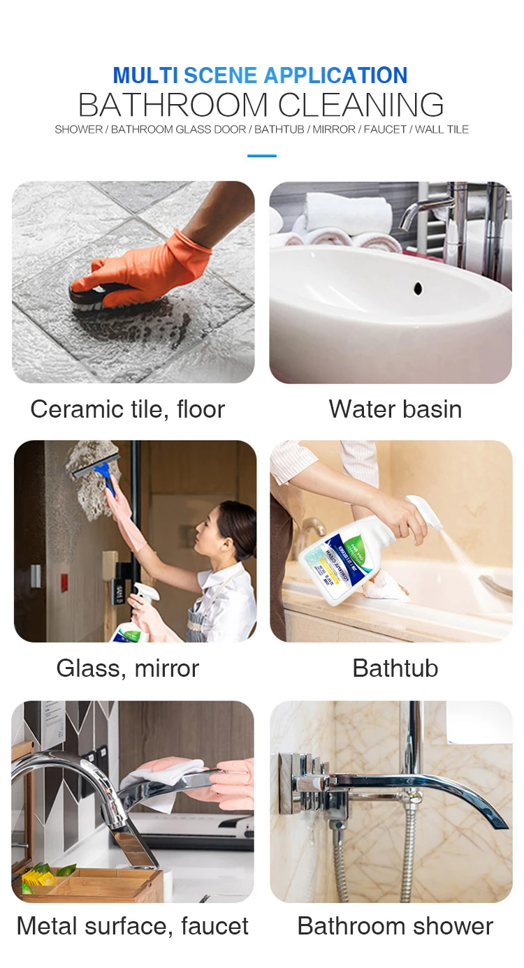 OEM popular bathroom cleaner trusted household chemical detergent for bathroom maintenance