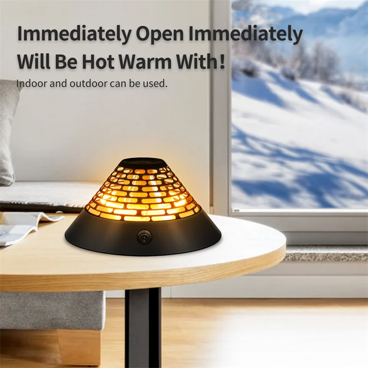 360 Degrees Heating Portable Volcano Patio Heater Aluminum Alloy Body Large Space Heaters