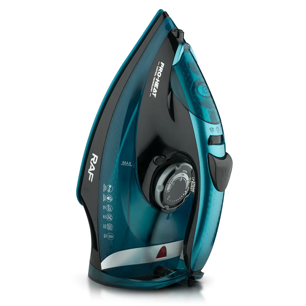 Mini Electric Steam Iron Burst of Steaming Self Cleaning Nano Ceramic Soleplate High Power 2800w