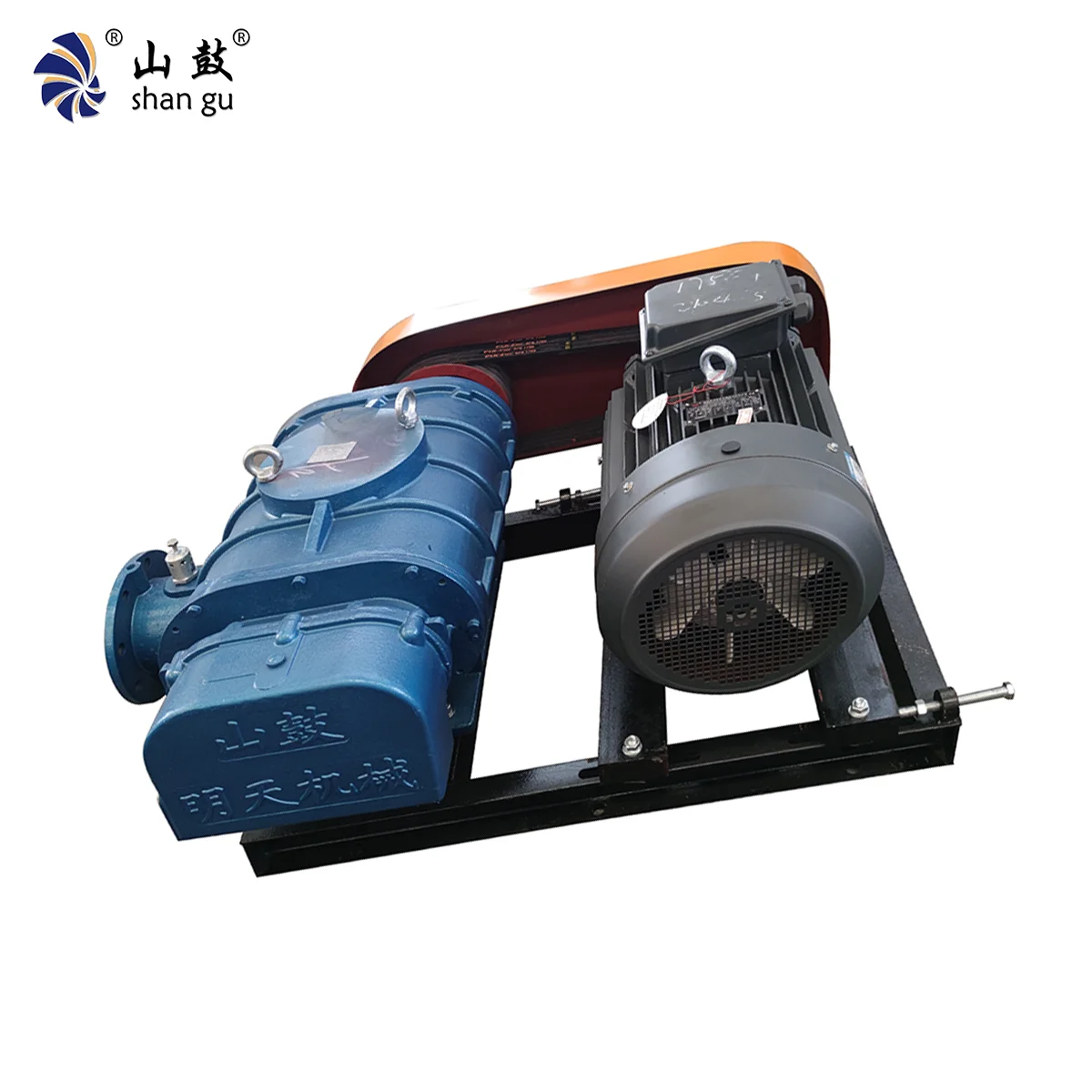 Energy-Saving Three Lobes Industrial Cement Plant RSR-200A Low Noise Air Cooling Lithium Electricity Industry Roots Blowers