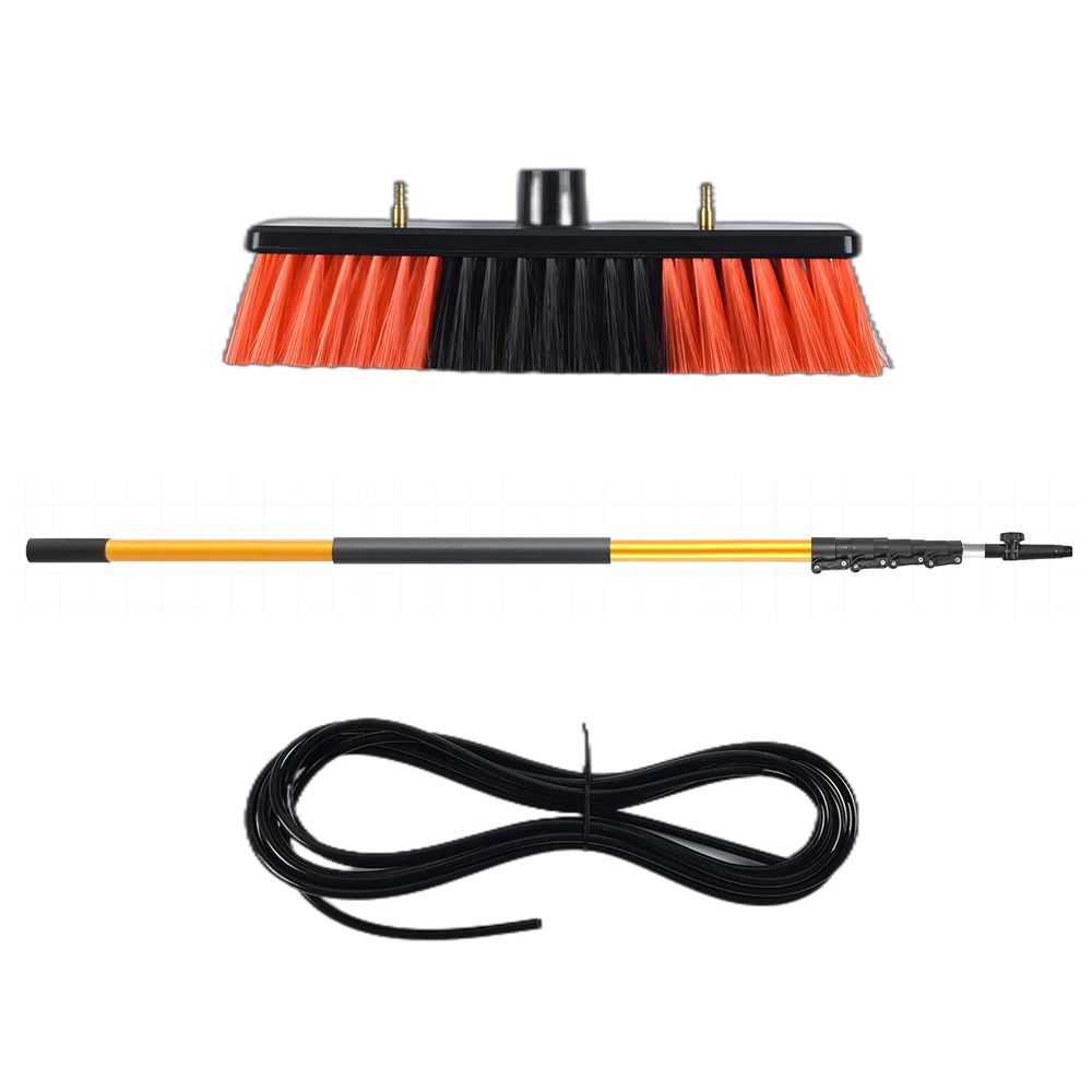 Cheap Light Weight Easy to Carry 4-12FT Telescopic Water Fed Solar Panel High Place Window Solar Panel Cleaning Brush