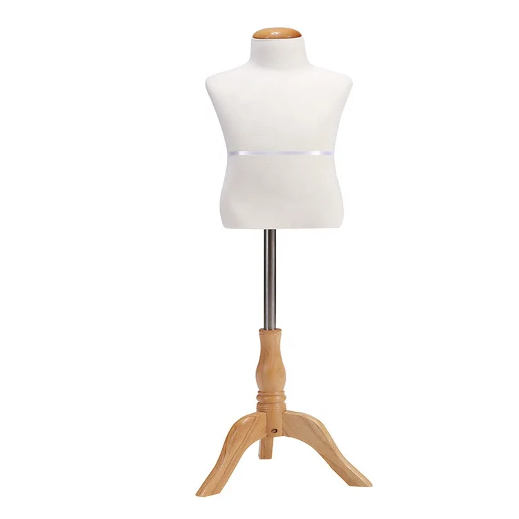 
Fabric covered half body dummy decorative child dress form dressmaker size child mannequin 