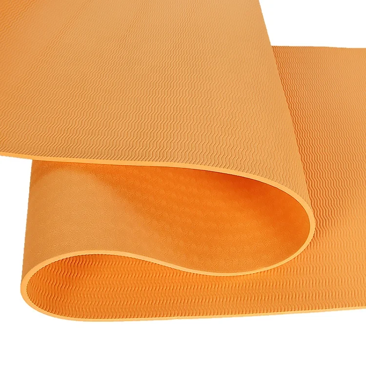 TPE yoga mat for exercising judo yoga good quality roll up clean easily customized yoga mat taekwondo mat
