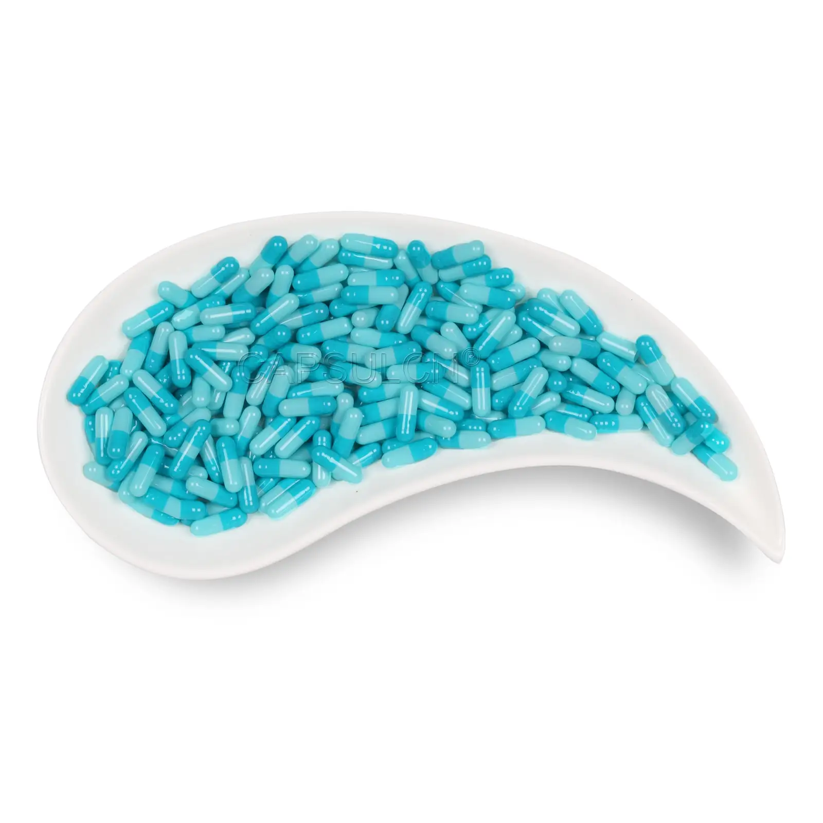 CapsulCN Custom Color Wholesale Bulk Sky Blue Indigo Blue Purplish Blue Navy Light Blue And White Empty Hard Gelatin Capsules