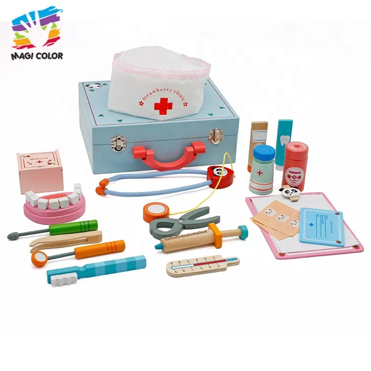 Toy Ready To Ship kids educational wooden doctor toys for preschool W10D012