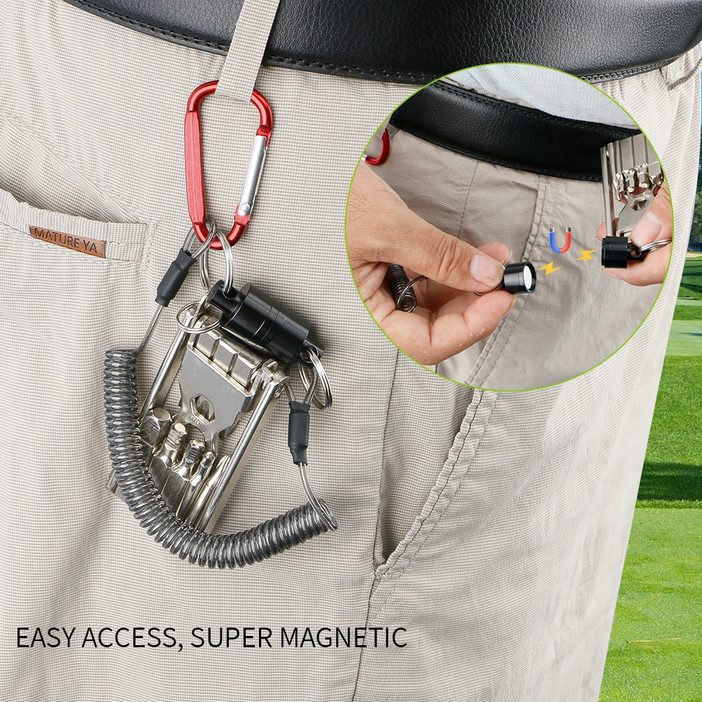 Wholesale Custom Stretchable Magnets Multifunctional Tool Coiled Anti-Drop Rope Accessories