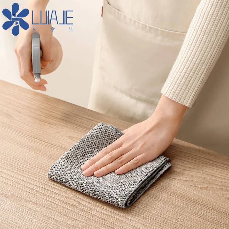 Niaona 13*16 Inch Microfiber Cloths Highly Absorbent Cleaning Rags Lint-Free Streak-Free for Dish Drying for Kitchen Home Office