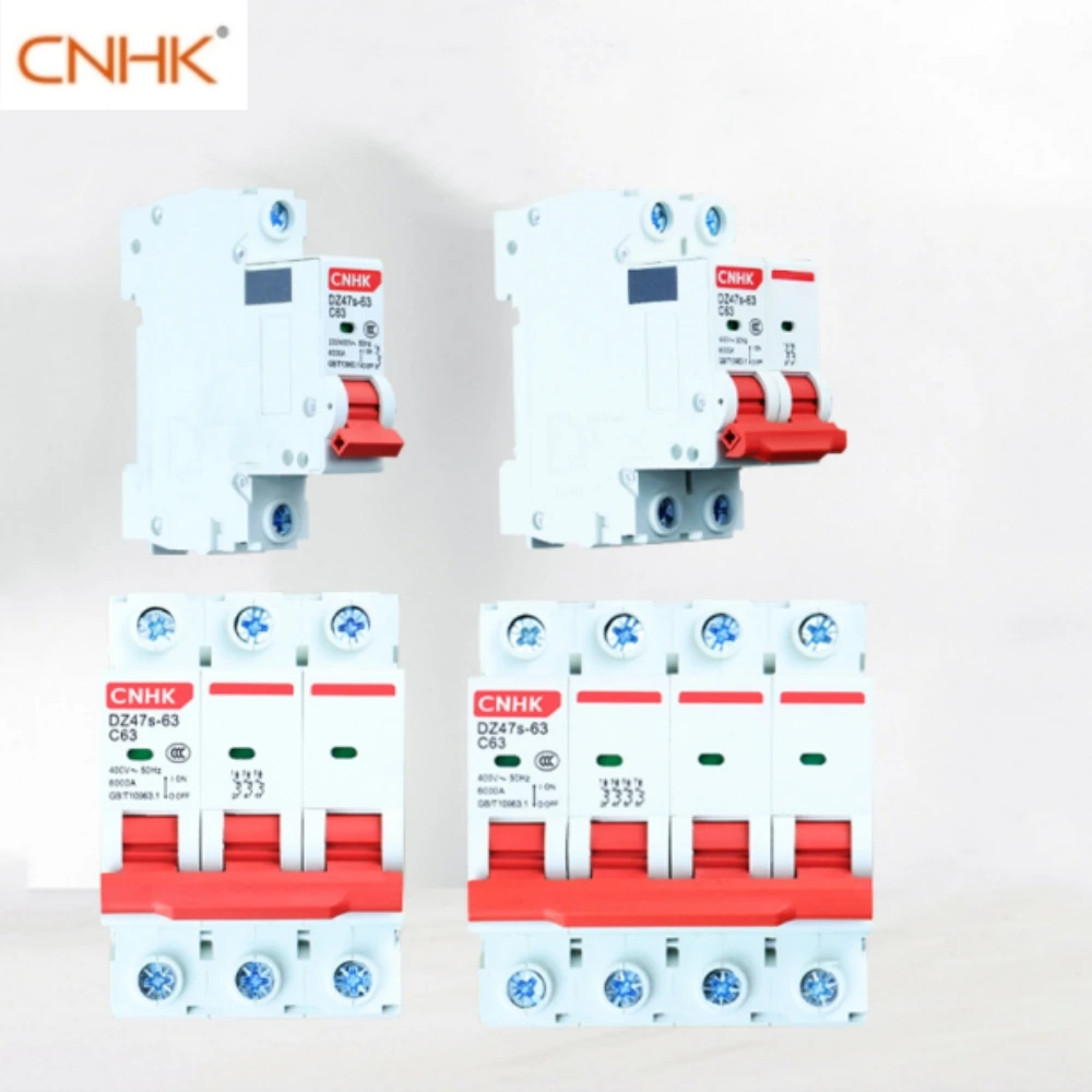 CNHK Circuit Breaker 4 Pole 6 Amp 6A Breaker Solar MCB Manufacturer Din Rail Modular MCB Mini Circuit Breaker