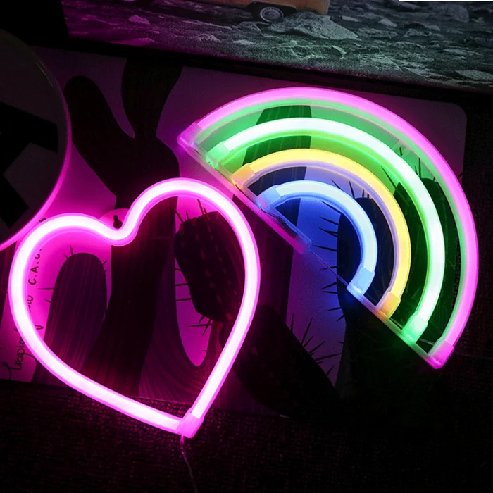 Lip love neon light customization, free design, free neon light proofing