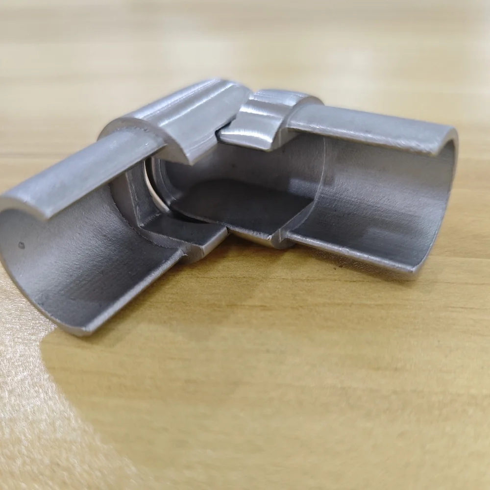 High quality stainless steel handrail bracket for round tube with cover fitting