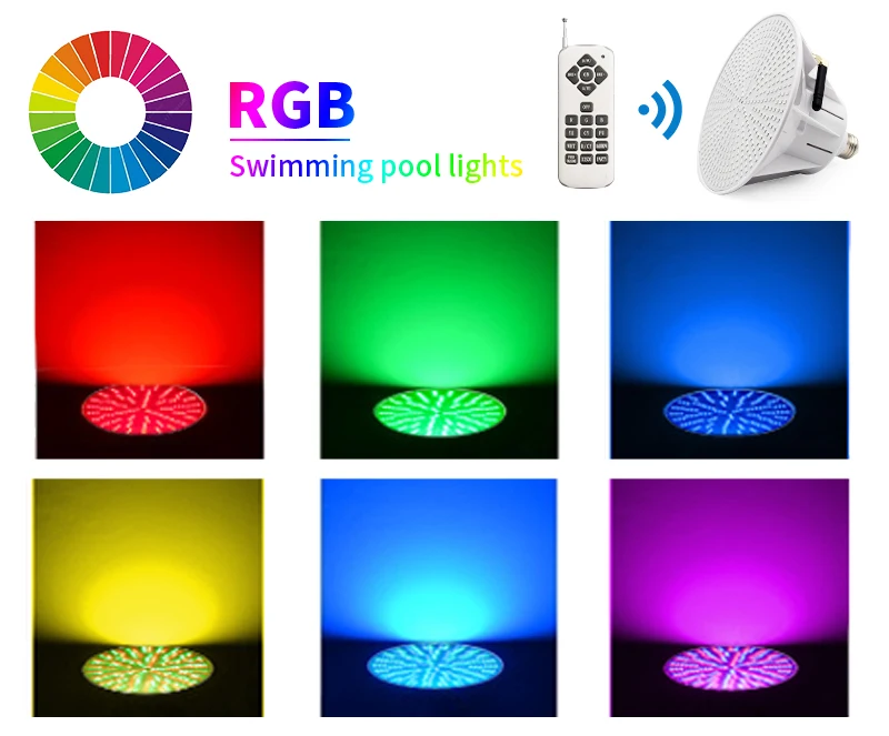 Refined Replacement for AstroLite Pool Lighting RGB Color Changing Underwater LED Swimming Pool Light