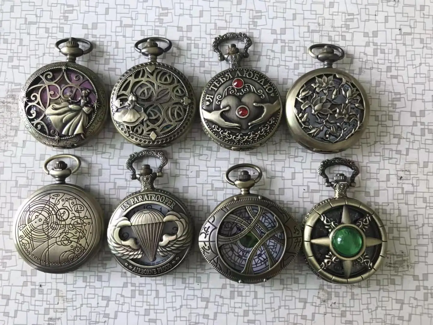 Stylish Vintage Quartz Pocket Watch Steampunk Unisex Pendant Flip Hollow Black Bronze Silver Gold Watches Clock Various Styles