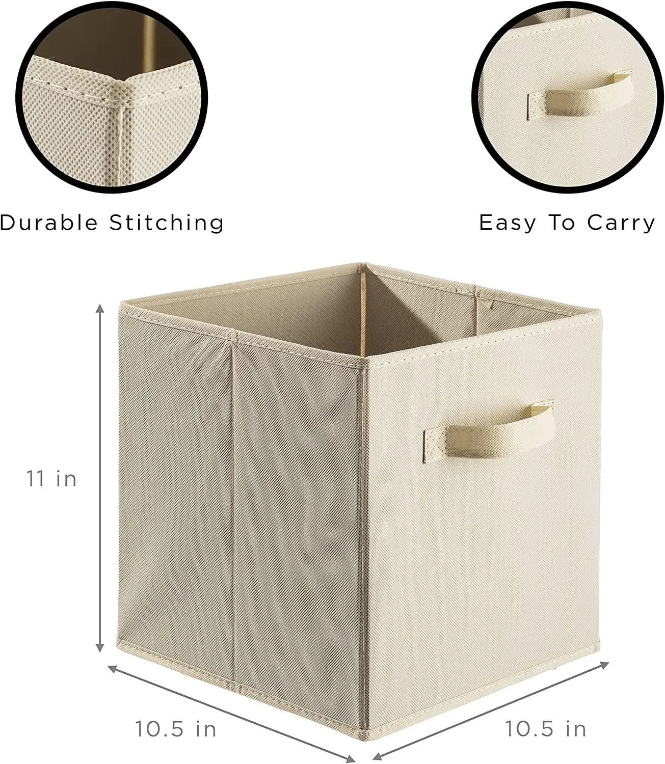 ANQI 2022 6-Pack Foldable Cube Fabric Storage Bin Storage Boxes for kids