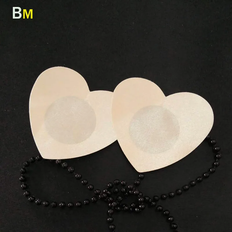 Одноразовая невидимая подкладка для груди в форме сердца, Цветочная круглая подкладка для сосков, сексуальная подкладка для сосков в форме сердца