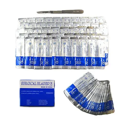 Manufacturer Customized Logo Accept surgical blades stainless steel 10R Blades Sterile 12 15 22 24 36